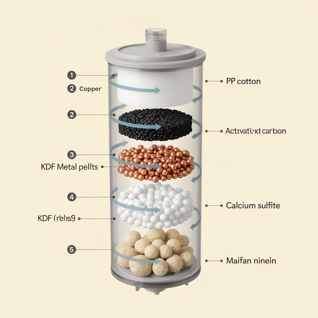 Filter cartridge cutaway diagram